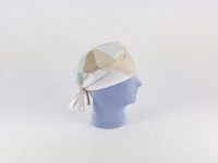 Bandana cuffia geometrico caffe menta