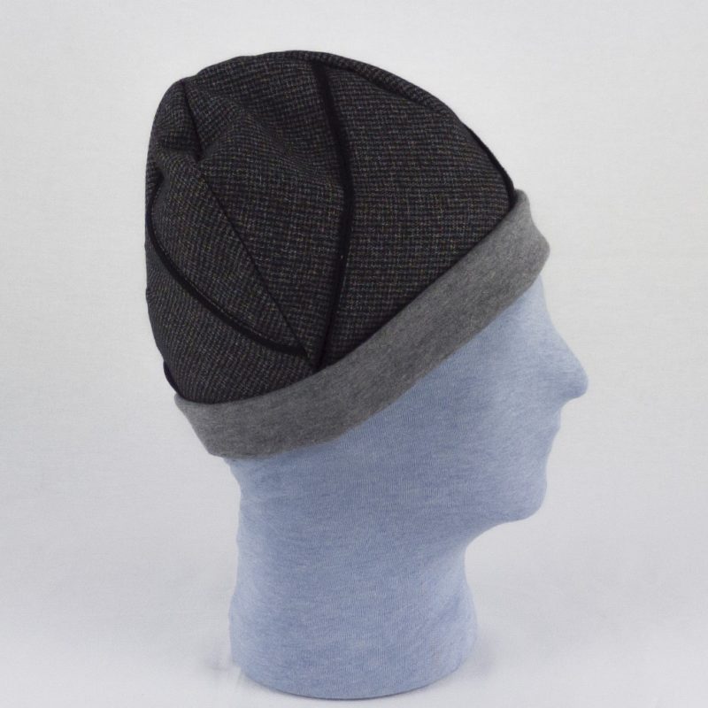CUFFIOSA JACQUARD con profili neri NivesCoseBelle