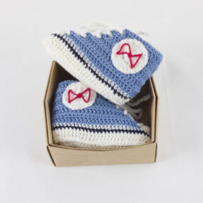 Scarpette neonato tennis blu avio BABY STAR NivesCoseBelle