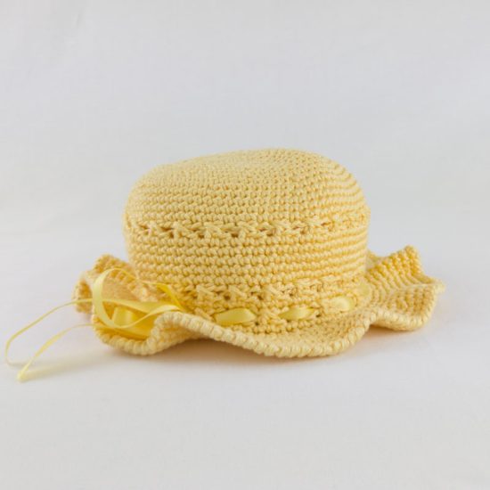 CAPPELLINO bambina matrimonio Giallo NivesCoseBelle