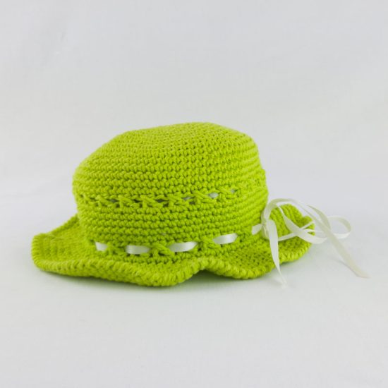CAPPELLINO bambina matrimonio Verde NivesCoseBelle