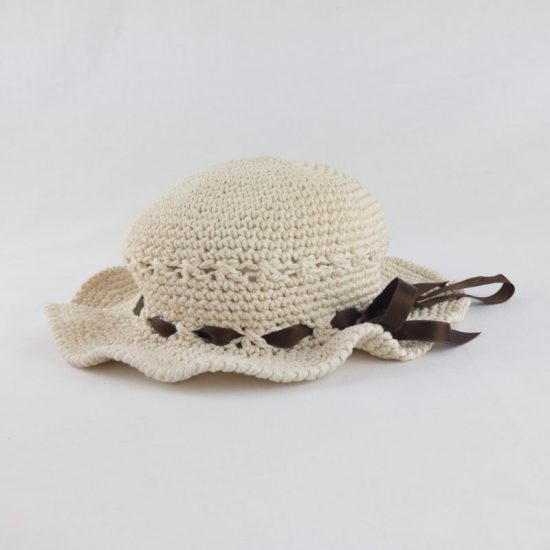 CAPPELLINO bambina matrimonio beige NivesCoseBelle