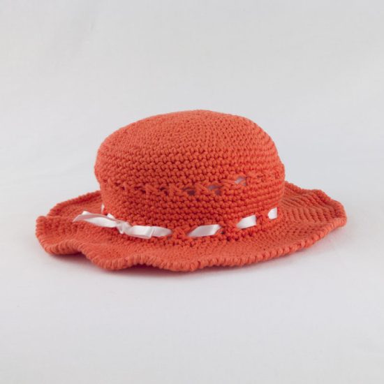 CAPPELLINO bambina matrimonio Arancione NivesCoseBelle
