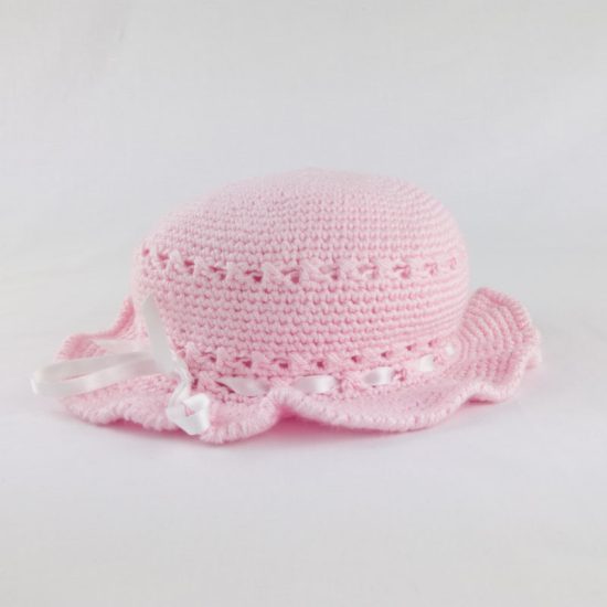 CAPPELLINO bambina matrimonio Rosa NivesCoseBelle