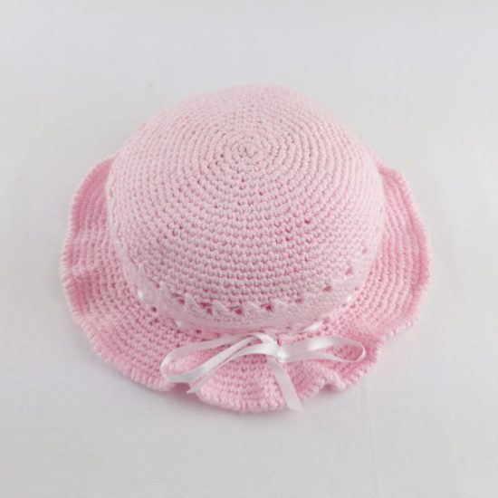 CAPPELLINO bambina matrimonio Rosa NivesCoseBelle