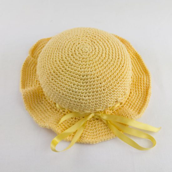 CAPPELLINO bambina matrimonio Giallo NivesCoseBelle