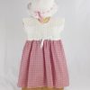 VESTITO bimba 18 mesi biancorosso NivesCoseBelle