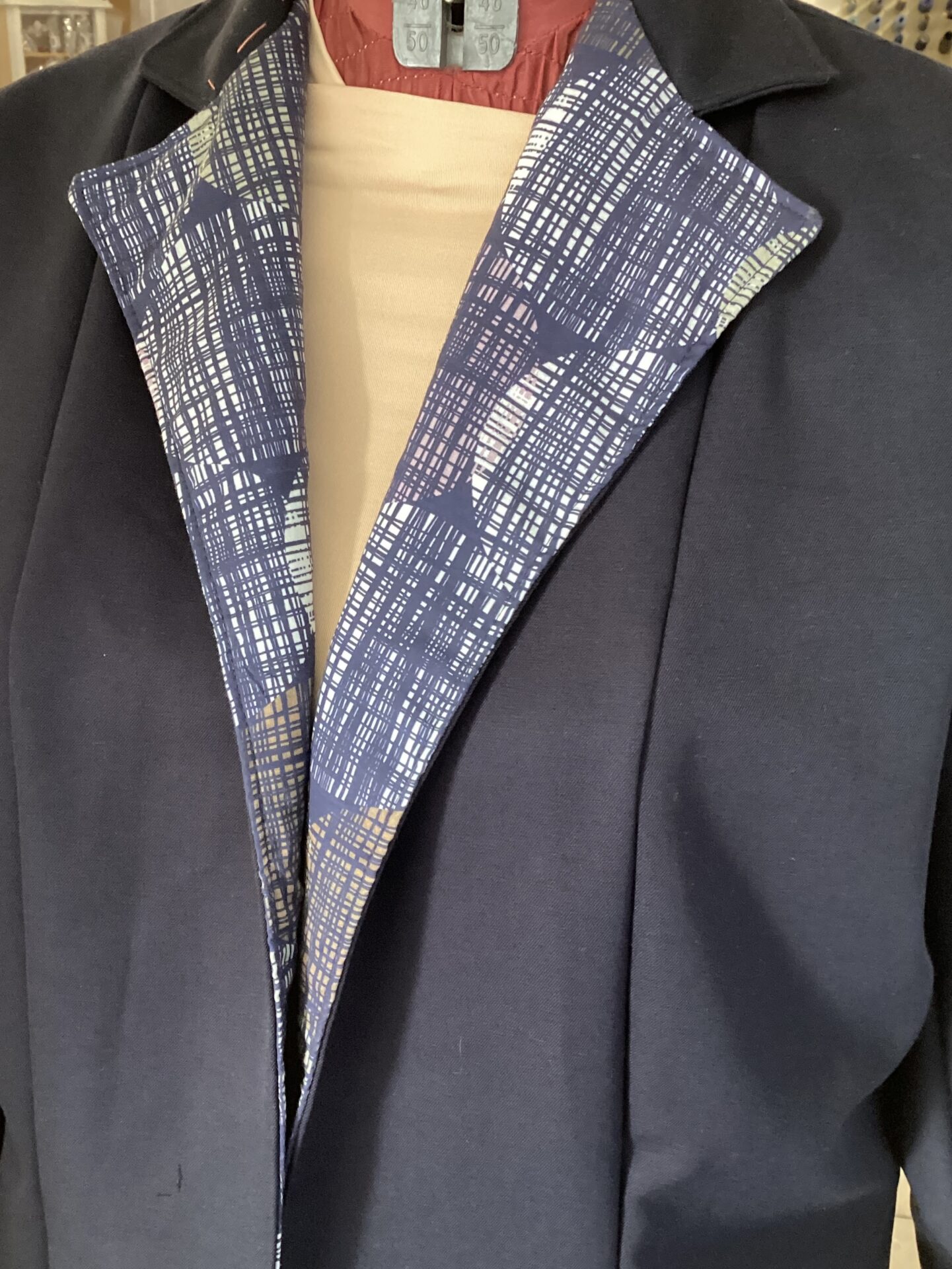 Giacca Blu L longuette